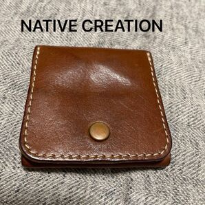 NATIVE CREATION小銭入れ コインケース ブラウン 栃木レザー