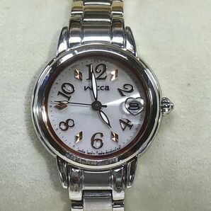 CITIZEN WICCA KL0-014-11 電波ソーラー アナログ レディース腕時計【美品・電池交換済】