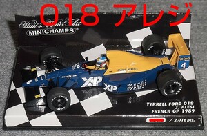 1/43 ティレル 018 アレジ フランスGP 1989 TYRRELL FORD フォード