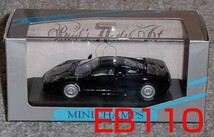 1/43 ブガッティ EB110 ブラック BUGATTI MINICHAMPS_画像1