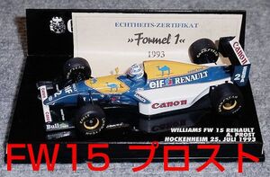 GODE 1/43 ウイリアムズ ルノー FW15 プロスト 1993 WILLIAMS RENAULT FW15C