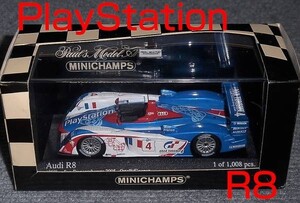 1/43 アウディ R8 PlayStation 4号車 スパ1000km ルマン24 AUDI プレイステーション GT4 グランツーリスモ