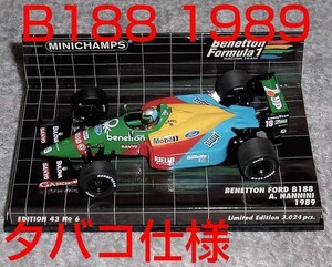 タバコ仕様 1/43ベネトン フォード B188 ナニーニ 1989 BENETTON