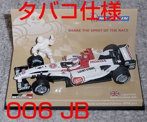 タバコ仕様 ミシュラン別注 1/43 BAR ホンダ 006 バトン HONDA 2004