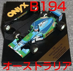 208 ONYX 1/43 ベネトン フォード B194 シューマッハ オーストラリアGP 1994 BENETTON FORD