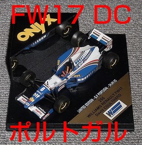 256 ポルトガルGP限定 ONYX 1/43 ウイリアムズ ルノー FW17 クルサード 1995 WILLIAMS RENAULT