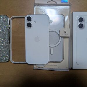 iPhone 16 256GB ホワイト SIMフリー ケース 美品です