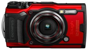 OLYMPUS デジタルカメラ Tough TG-6 レッド 1200万画素CMOS F2.0 15m 防水 100kgf耐荷重 GPS 内蔵Wi-Fi TG-6RED