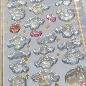 シナモロール ボンボンドロップシール 防水ステッカー 立体シール 硬いタイプ