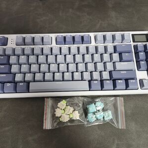 attack shark x ajazz k86 メカニカル キーボード ディスプレイ ボリュームノブ ガスケットマウント おまけ