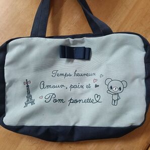 Pom ponette ポンポネット ミニトートバッグ エッフェル塔 くま