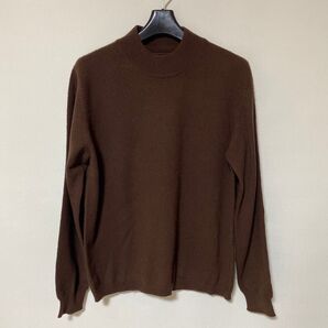 エピソード ボトルネック ニット カシミヤ100% 長袖 セーター 茶系 DMW