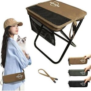 折りたたみ椅子 アウトドアチェア 収納袋一体型 コンパクト アルミ合金 超軽量 持ち運び 耐荷重120kg 座面EVA綿を追加