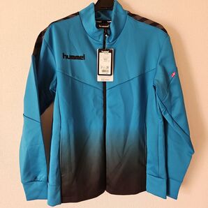 【新品タグ付き】hummel ヒュンメル ジャージジャケット トレーニングウェア ブルー ブラック