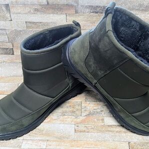 ★値下げ!★極美品 ノースデイト NORTH DATE スノーブーツ 防寒ブーツ 裏起毛 防水 滑り止め カーキ系 LLサイズ