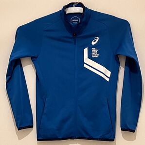 アシックス 長袖 トレーニングウェア(160サイズ)ジャージ ジャケット 水色