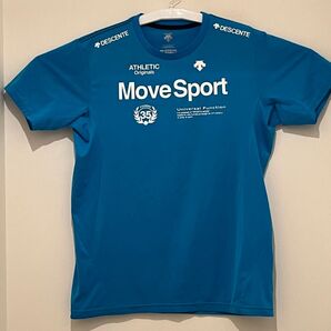 デサントムーブスポーツ 半袖 Tシャツ(XOサイズ)トレーニングウェア DESCENTE Move Sport 水色