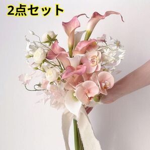 【春婚・夏婚に人気】ふんわり優しい色合いの高級造花 韓国風フォトウェディングに♪ 結婚式 造花