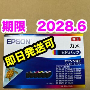 【純正】新品未開封 EPSON カメ エプソン KAM-6CL 純正 インク 期限2028.6