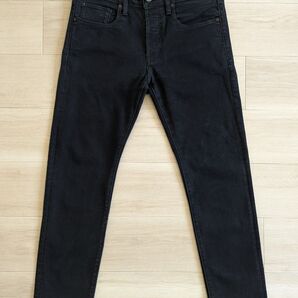 G-STAR RAW ジースターロゥ 3301 SLIM ストレッチスキニーデニムパンツ W30/ブラック/ボタンフライ