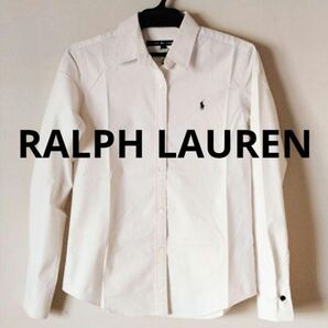 ラルフ・ローレン レギュラーカラー オフホワイト 長袖シャツ インパクト21 日本製 正規品