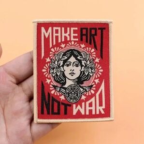 Make Art Not War(戦争ではなく芸術を) ワッペン 激レア ヴィンテージ パッチ