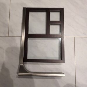 モダン木製フォトフレーム ダークブラウン