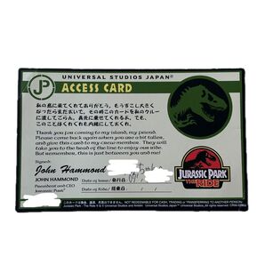USJ チャレンジカード ジュラシックパーク ザ・ライド アクセスカード エクスプレスパス ユニバーサルスタジオ 女の子 優先搭乗
