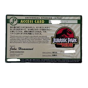 USJ チャレンジカード ジュラシックパーク ザ・ライド アクセスカード エクスプレスパス ユニバーサルスタジオ 男の子 優先搭乗