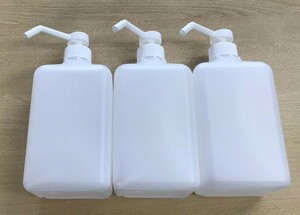 詰め替えボトル 1L プッシュ 噴霧 ポンプ ディスペンサー スプレーボトル 3個 容器のみ シャンプー 【売切御免】