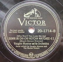 SP VAUGHN MONROE THE NORTON SISTERS SOMETHING SENTIMENTAL / DOWN IN CHI-CHI HOTCHA WATCHEE_画像4