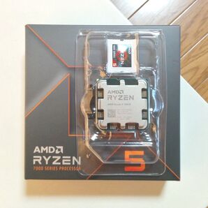 Ryzen 5 7600X BOX 正常動作品 AMD-CPU 箱・説明書・ステッカー付属 ソケットAM5 ZEN4 6C12T