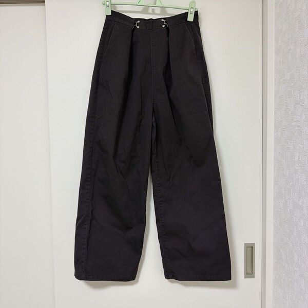 sense of place ダークブラウン 38サイズ ワイドパンツ 夏秋春