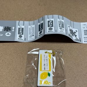 かき氷! メニュー キーチェーン レモン ガチャガチャ