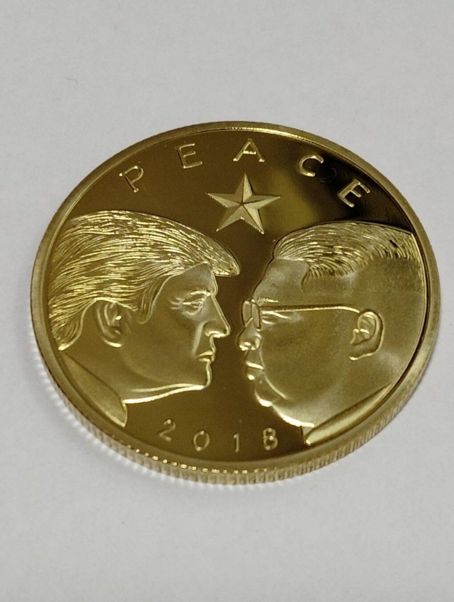 2018 PEACE コイン メダル ドナルド・トランプ 金氏