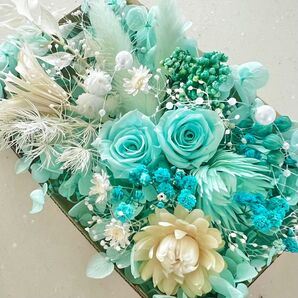 花材セット パール&ティファニー プリザーブドフラワー 花材詰め合わせ 花材セット ハーバリウム花材