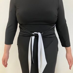 【新品タグ付き】ローレンラルフローレンワンピースストレッチ系の生地で着心地快適なデザイン上にロングカーディガンと相性抜群