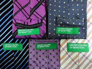 # prompt decision sale #J0401# 5 pcs set all * Benetton necktie 