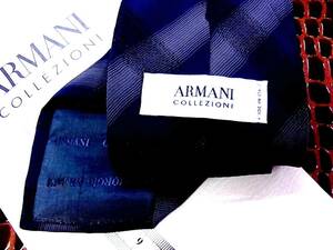 0E198N*USED average * Armani [COLLEZIONI] necktie 