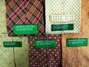 # prompt decision sale #J0398# 5 pcs set all * Benetton necktie 
