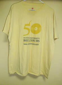 送料無料 USED Tufts university beelzebubs Tシャツ 半袖 メンズ XL 丸首 USA直輸入