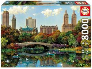 17136 8000 piece jigsaw puzzle Spain sale *Educa* central park bow Bridge, New York Central Park Bow Bridge