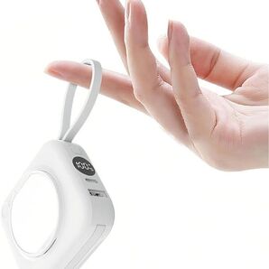 LUCKYDUO モバイルバッテリー 10000mAh 小型 軽量 急速充電 3台同時対応 ホワイト PSE