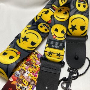 Perri’s ペリーズ EMOJI 絵文字 スマイル スマイリー ベース ギターストラップ (未使用)