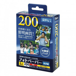 ナカバヤシ　フォトペ-パ-　光沢紙L200枚　JPEC-L-200(a-1595225)