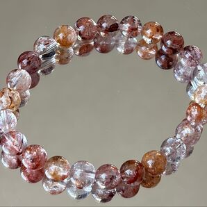 錦鯉天然水晶 虹入り高品質ライモナイトインクォーツ自然光撮影 天然石 パワーストーン