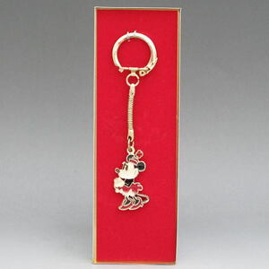  Disney minnie enamel metal * key chain 1970 period USA made metal made unused goods 