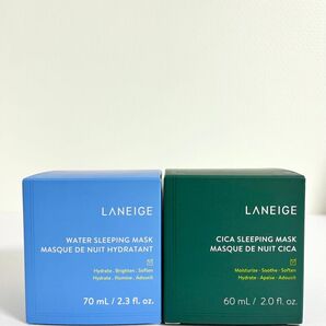 【新品・ほぼ未使用】LANEIGE ラネージュ ウォータースリーピングマスク/シカスリーピングマスク 2個セット