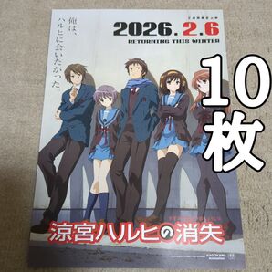 涼宮ハルヒの消失の映画フライヤー チラシ10枚セット