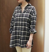 【Plage】プラージュ★Vintage check シャツ_画像1